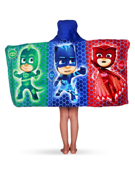 Toalla con capucha PJ Masks de algodón 61x127 cm Franco