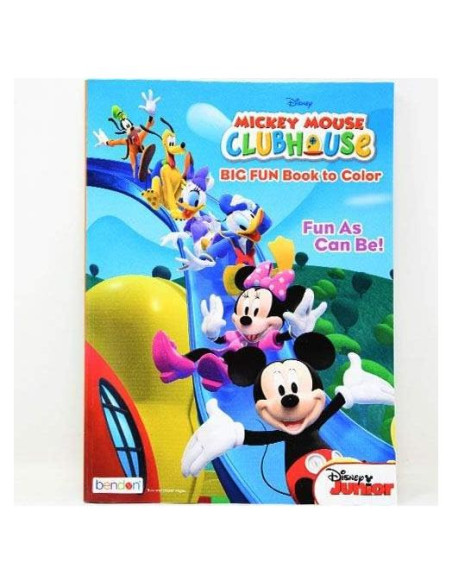 Libro para Colorear Disney Mickey Mouse 96 Páginas con Pegatinas
