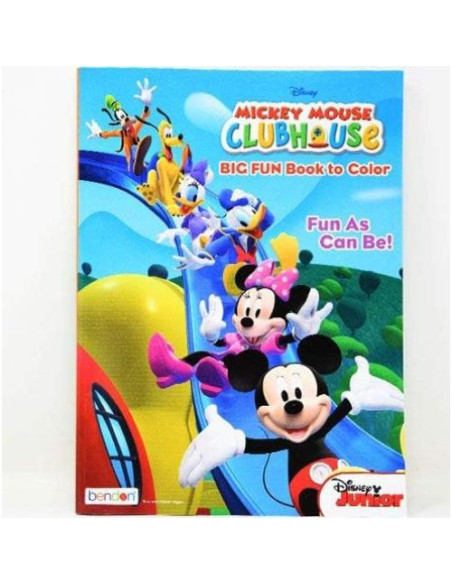 Libro para Colorear Disney Mickey Mouse 96 Páginas con Pegatinas