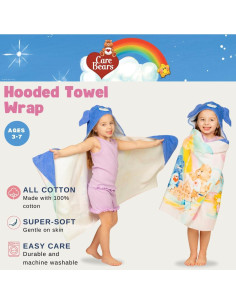 Toalla de Baño con Capucha Care Bears Retro 61x127 cm 2