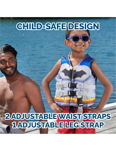 Chaleco Salvavidas SwimWays Batman 2-24 kg para Niños