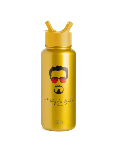 Botella de Agua Simple Modern Iron Man 0.95L Aislamiento