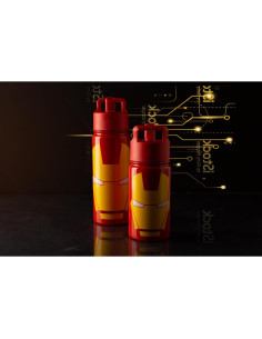 Botella de Agua Simple Modern Iron Man 414ml con Popote 2