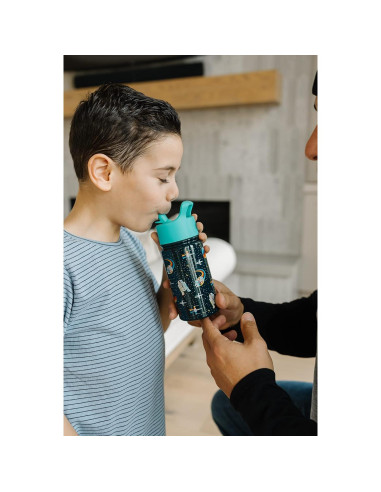 Botella de Agua Simple Modern Star Wars Grogu 414ml con Popote