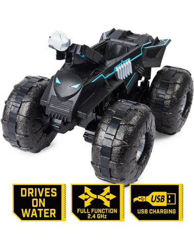 Batmobile Todo Terreno RC Spin Master 1:15 Resistente al Agua