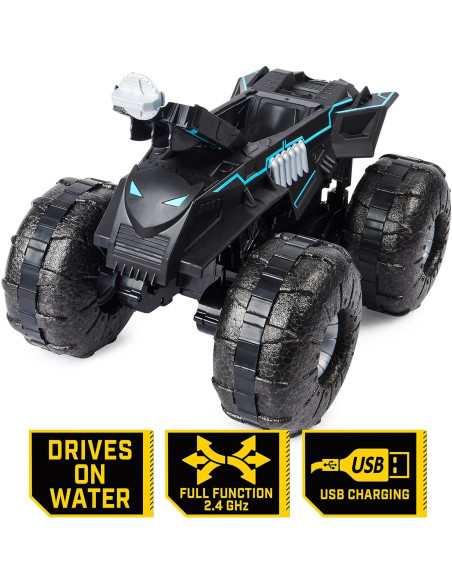 Batmobile Todo Terreno RC Spin Master 1:15 Resistente al Agua