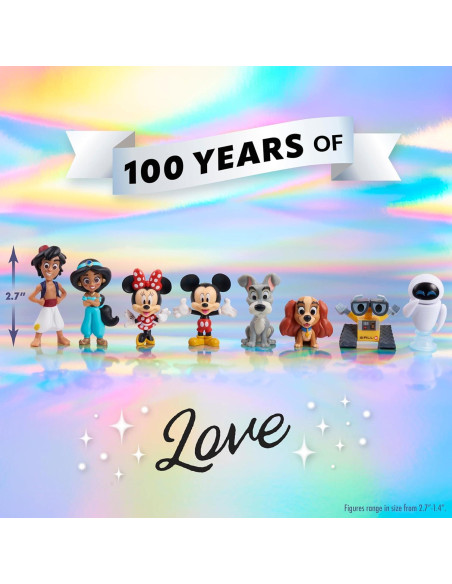 Figuras de Celebración Disney 100 Años Just Play 8 Piezas