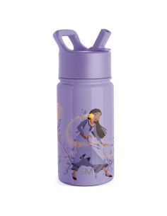 Botella de Agua Simple Modern Disney Wish 414 ml con Popote