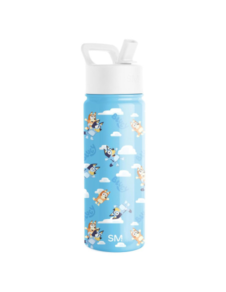 Botella de Agua Aislada Simple Modern 18oz para Niños Bluey