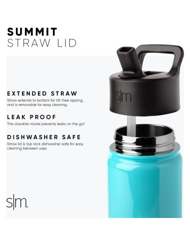 Botella de Agua Aislada Simple Modern 18oz para Niños Bluey