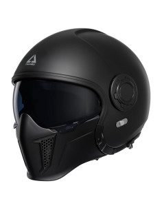 Casco de Motocicleta TRIANGLE OP12A Doble Visor Negro S