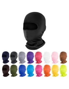 Máscara Balaclava Pukavt Unisex Negra para Esquí y Ciclismo
