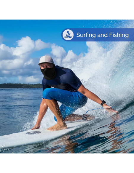 Paquete de 6 Máscaras Balaclava Gaiter Refrigerante Negro