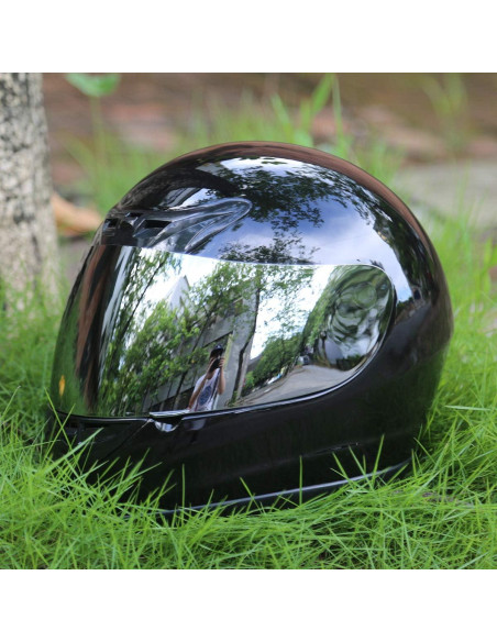 Casco Integral TCMT Negro Brillante Adulto DOT 55-56 CM