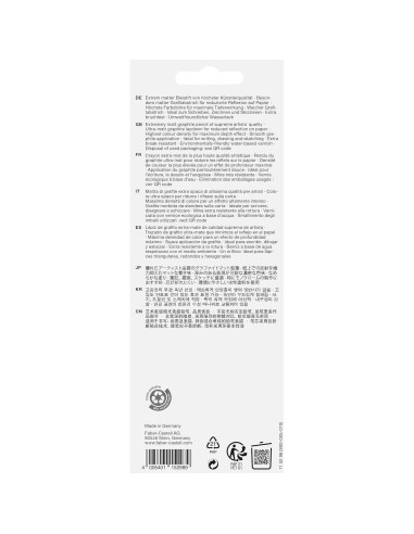 Juego de Lápices de Grafito Mate Faber-Castell - 4 Piezas 2B 6B 10B 14B