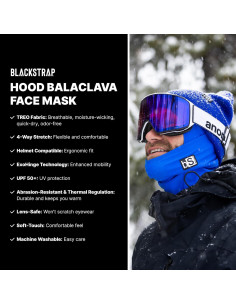Máscara Balaclava BLACKSTRAP - Esquí, Talla Única, Marino 2