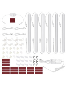 Kit de Iluminación LED Bajo Gabinete Litever 6 Barras 31W 3000K