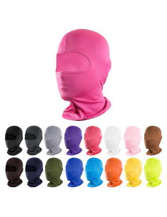 Máscara Balaclava Pukavt Rosa Unisex para Esquí y Ciclismo