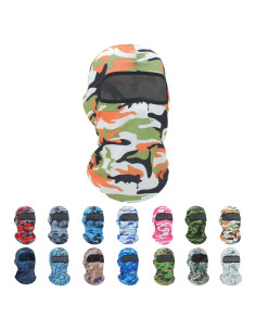 Máscara Balaclava Pukavt Naranja Camuflaje Unisex