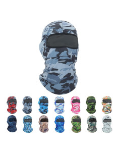 Máscara Balaclava Pukavt Camuflaje Gris Unisex UV