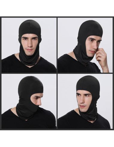 Pukavt Balaclava Unisex 4 Piezas Protección UV y Viento