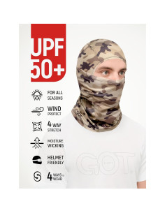 Balaclava GOT Sports UPF 50+ Camuflaje para Esquí y Moto 2