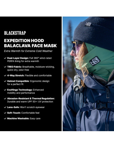 Balaclava Facial BlackStrap Expedition - Doble Capa, Unisex