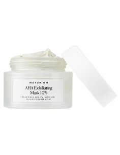 Mascarilla Exfoliante AHA 10% Naturium - Ácidos Glicólico y Láctico 48g