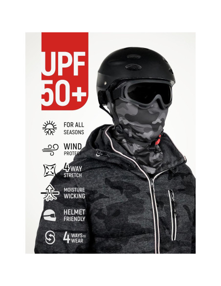 Balaclava GOT Sports UPF 50+ Camuflaje Noche Talla Única Balaclava GOT Sports UPF 50+ Camuflaje Noche Talla Única