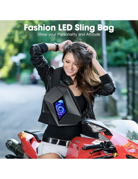 Bolsa de Bandolera DABASHAN con Pantalla LED Impermeable