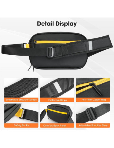 Bolsa de Bandolera DABASHAN con Pantalla LED Impermeable