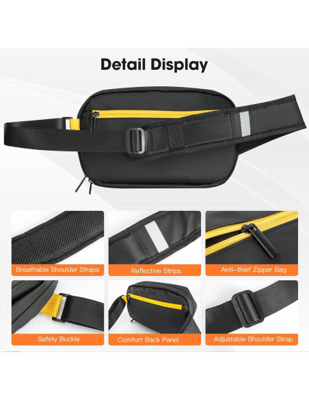 Bolsa de Bandolera DABASHAN con Pantalla LED Impermeable