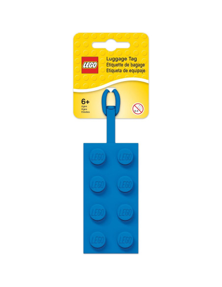 Etiqueta de Equipaje Silicona LEGO 2x4 Azul - IQ