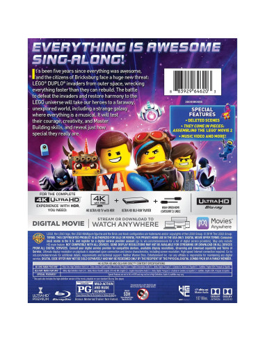 Película LEGO 2: La Segunda Parte 4K Ultra HD + Blu-ray