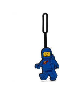 Etiqueta de Maleta Silicona LEGO Spaceman Azul 17.78x6.35cm