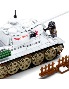 Juego de Bloques de Construcción Militar Hhohio T34/85 y R75 2