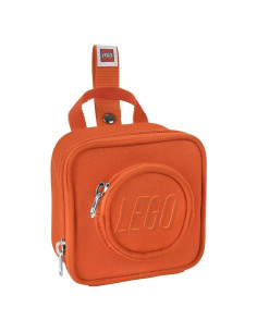 Mochila Mini LEGO Naranja para Niños, 10x10x6 cm