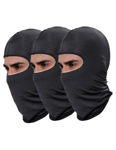 Paquete de 3 Pasamontañas Balaclava Gris Oscuro - Unisex