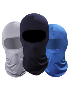Paquete de 3 Pasamontañas Unisex Azul para Aire Libre