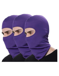 Paquete de 3 Pasamontañas Balaclava Unisex para Aire Libre