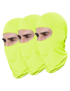 Paquete de 3 Pasamontañas Balaclava Verde para Aire Libre