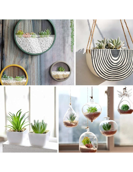12 Suculentas Artificiales HappyHapi Verde Aterciopelado