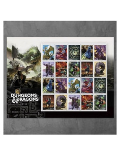 Sellos Postales Dungeons & Dragons 2024 Hoja de 20