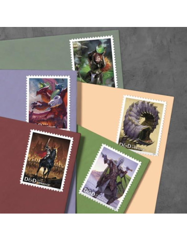 Sellos Postales Dungeons & Dragons 2024 Hoja de 20
