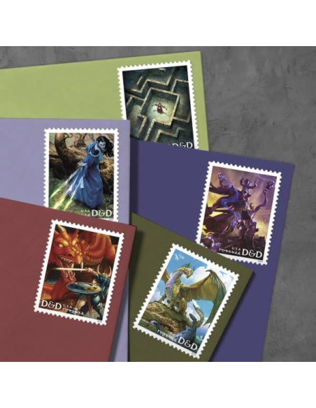 Sellos Postales Dungeons & Dragons 2024 Hoja de 20