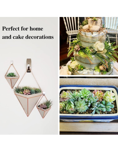 12 Suculentas Artificiales HappyHapi Verde Aterciopelado