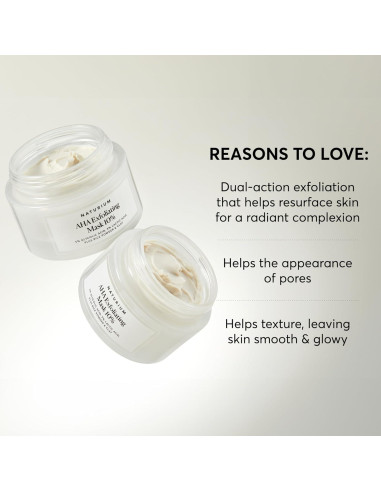 Mascarilla Exfoliante AHA 10% Naturium - Ácidos Glicólico y Láctico 48g