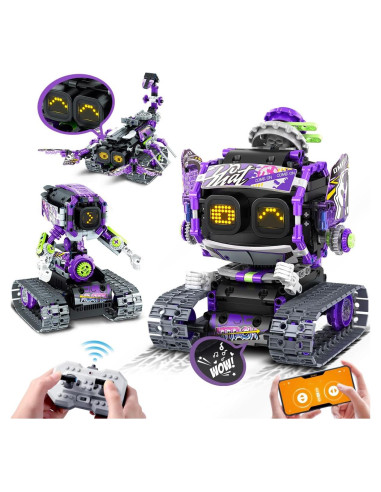 Juguete de Construcción Robot INSOON 3 en 1 LED Sonido 6+