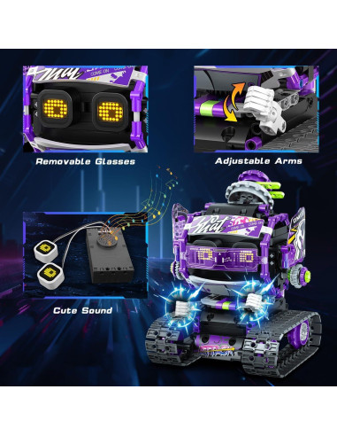 Juguete de Construcción Robot INSOON 3 en 1 LED Sonido 6+