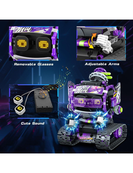 Juguete de Construcción Robot INSOON 3 en 1 LED Sonido 6+